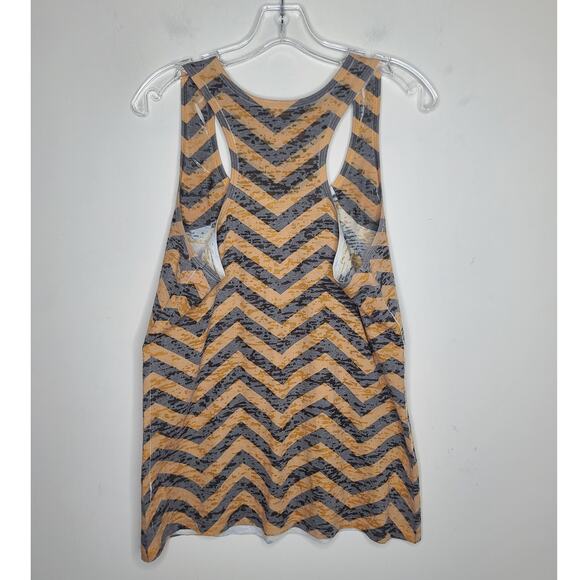 University of Missouri Mizzou Tigers gold black chevron tank top - large - Picture 3 of 3